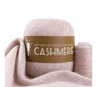 100% Cashmere Yarn Metre Long Camel 1 Pack Cashmere Wool Yarn Set 6 Main Yarns + 6 Accompanying Yarns + 6 Elastic Yarns for Knitting Warm Men's and Women's Sweaters, Scarves, Hats and More
