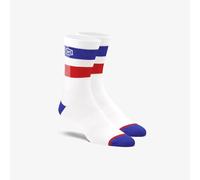 100 Percent Flow Perf Socks - White S - M