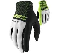 100% Celium Long Finger MTB Cycling Gloves Fluo Yellow