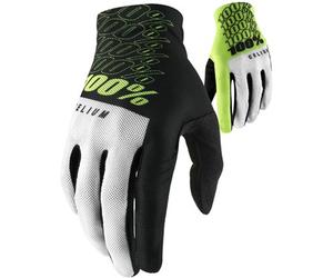 100% Celium Long Finger MTB Cycling Gloves Fluo Yellow