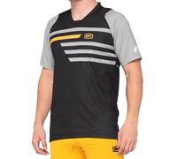 100% Celium MX Motocross Jersey Black / Mustard