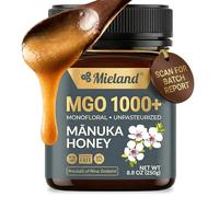 100% Certified Pure New Zealand Manuka Honey MGO 1000+ | Raw Unpasteurized Natural Honey | Fully Traceable, Non-GMO, Glyphosate Free, Lab Tested (250g)