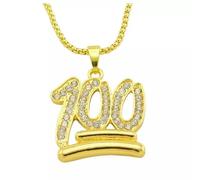 100 Chain Necklace Punk Big Gangster Shinny Rapper Fancy Dress Costume