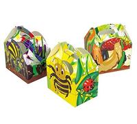 100 Childrens Kids Bugs & Slugs Carry Food Meal Picnic Birthday Party Bag Boxes