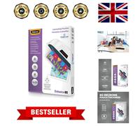 Fellowes ImageLast Enhance Laminating Pouch A4 Glossy 80 microns (2 x 80) Transparent Pack of 100