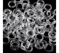 100 Clear Blind Curtain O-Rings, 13 mm Plastic - For Roman Shades