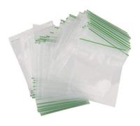 100 Clear Plastic Bags 55mm x 65mm Baggy Baggies Grip Self Seal Resealable Zip Lock Plastic