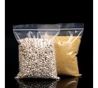 100 Clear Plastic Grip Seal Bags - Resealable Mini Ziplock Pouches in Small, Medium, Large - Transparent Polythene for Jewellery, Drugs, Candies (1.5 x 2.5")