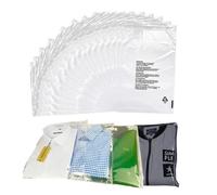 100 Clear Plastic SELF Seal Garment Clothing Bags with Safety Warning RESEALABLE Peel & Seal Polypropylene Clothes T-Shirt Shirt Display Postal Packing Postage Sacks MAILERS DVIVA (12" x 15")