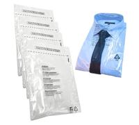 100 Clear Self Seal Clothing Bags with Safety Warning Peel & Seal RESEALABLE Polypropylene Shirt,T-shirt garments clothing Display storage Postal Packing Sacks MAILERS DVIVA Size (12"x15") (305x381mm)