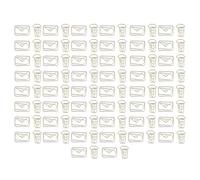 100 Clips Divertidos para planificador, proceso de galvanoplastia antioxidante, sobre, Taza de café, Clips de Papel dorados para oficina, hogar, escuela, suministros de