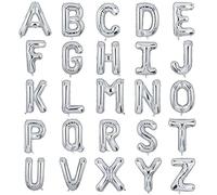 100 cm Large Letter S Balloon XXL Silver Helium Mylar Giant Balloons Alphabet Foil Balloon Anniversary Baby Shower Wedding Birthday Party Decoration