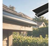 100 CM Metal Window Drip Cap Flashing, Sill Overflow Stop Window Weather Bar for Eaves/House/Drip Edge, Rain Guard(4 PCS Black,L 100 cm W 40 mm)