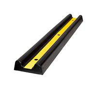 100 CM Rubber Wall Bumper Protector - Black | Reflective Garage Car Door Protector Wall Guard for Safety Parking | Vehicle Impact Protector for Walls, Parking areas, Warehouses