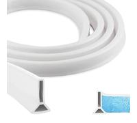 100 cm Surge Protection Strip, Self-Adhesive Silicone Shower Sealing Strip, 50 mm x 30 mm, Water Stop, Splash Protection, Shower Threshold for Shower, Floor, Water Barrier for Bathroom and Kitchen