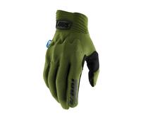 100% Gloves Cognito Smart Shock MX Motocross Unisex Army Green XL