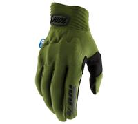 100% Cognito Smart Shock Gloves Lg Army Green 5714-0004-06