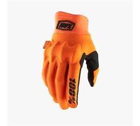 100% Cognito Smart Shock MTB Long Finger Cycling Gloves Fluo Orange