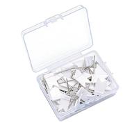 100 Colorful Marker Thumbtacks Set with Storage Box, White