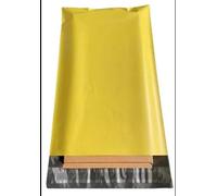 100 Coloured bags Strong Mailing Postage Bags, 60 Micron Post Mail.Postal Parcel Bags Self Seal (yellow, 12 x 16 inches(305 נ406 mm))