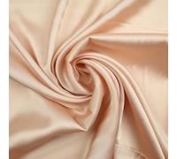 100 Colours - Fine Silky Smooth Liquid Sateen Satin Dress Fabric Drape Lining (Sample (10cm x 10cm), Nude Peach 7836)
