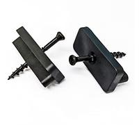 100 Composite Decking Clips | WPC Decking Clips| Hidden Fasteners (100 Box) with BLACK SCREWS