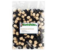 100 corks with plastic handle, 19.5 mm, plastic handle cork, pressed cork, agglomerated, for gin, spirits, oils and juice, cork from Portugal, handle size 29 x 9.5 mm.