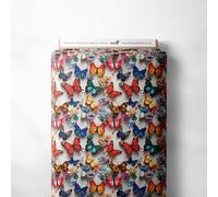 100% Cotton 3D Digital Effect Printed Visual Pattern Novelty Quilting Craft Dress Quality Sewing Fabric Material | 40 Designs | 55" - 140 cm Wide (per Metre, Butterflies)