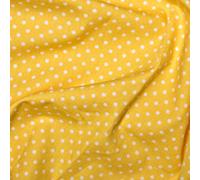 100% Cotton 3mm Polka Dot * Rose & Hubble * Superior Poplin Fabric in 40 Colours (Lemon) (ONE METRE)