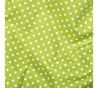 100% Cotton 3mm Polka Dot * Rose & Hubble * Superior Poplin Fabric in 40 Colours (Lime) (Half METRE)