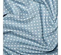 100% Cotton 3mm Polka Dot * Rose & Hubble * Superior Poplin Fabric in 40 Colours (Pale Blue) (ONE METRE)