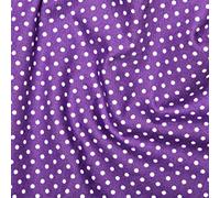 100% Cotton 3mm Polka Dot * Rose & Hubble * Superior Poplin Fabric in 40 Colours (Purple) (ONE METRE)