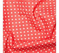 100% Cotton 3mm Polka Dot * Rose & Hubble * Superior Poplin Fabric in 40 Colours (Salmon) (Half METRE)