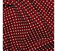 100% Cotton 3mm Polka Dot * Rose & Hubble * Superior Poplin Fabric in 40 Colours (Wine) (ONE METRE)