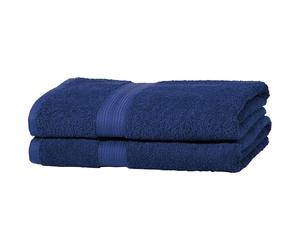 100% Cotton AB Fade Resitant Bath Towel, 2-Pack, Royal Blue, 140 cm L x 70 cm W
