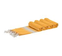 100% Cotton Bath Towel Turkish Style Hamman Beach Towel Sheet - 170 x 90cm (x4) Nicola Spring Mustard Bath Towel