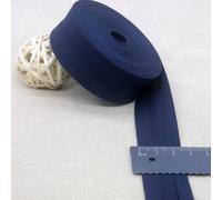 100% Cotton Bias Binding Tape 25mm for Sewing Bunting Edging Trimming 1 Inch (Navy Blue,5 metres)