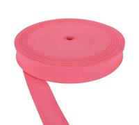 100% Cotton Bias Binding Tape 50m ? Candy Pink, Double Folded 50 Metre Roll, 1 Inch 25mm Wide, Edging for Sewing, Bunting, Upholstery, Furniture, Piping & Garments ? Made in The UK