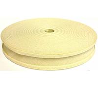 100% Cotton Bias Binding Tape 50m, Double Folded 50 Metre Roll, 1 Inch 25mm Wide, Edging for Sewing, Bunting, Upholstery, Furniture, Piping & Garments (Cream 6303)