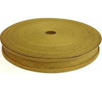 100% Cotton Bias Binding Tape 50m, Double Folded 50 Metre Roll, 1 Inch 25mm Wide, Edging for Sewing, Bunting, Upholstery, Furniture, Piping & Garments (Champagne 6365)