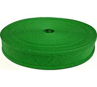 100% Cotton Bias Binding Tape 50m, Double Folded 50 Metre Roll, 1 Inch 25mm Wide, Edging for Sewing, Bunting, Upholstery, Furniture, Piping & Garments (Grass Green 6316)
