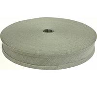 100% Cotton Bias Binding Tape 5m, Double Folded 5 Metre Roll, 1 Inch 25mm Wide, Edging for Sewing, Bunting, Upholstery, Furniture, Piping & Garments (Dove Grey 6343)