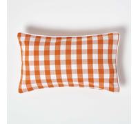 100% Cotton Block Check Cushion Cover for Home Decor Square & Rectangular
