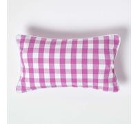 100% Cotton Block Check Cushion Cover for Home Decor Square & Rectangular