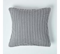 100% Cotton Cable Knit Cushion Cover Home Decor Washable 45 x 45 cm
