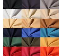100% Cotton Canvas Fabric,Heavy Duty 16 Ounce Weight 19 Dyed Colours for Home Décor & Light Upholstery,Furniture Covering by The Yard Neotrims UK. Off White, 5 Meters