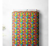 100% Cotton Colours of The Rainbow Multi Printed Design Children Kids Craft Dress Quality Sewing Fabric Material | 55" - 140 cm Wide (Per Half Metre, Daisies)