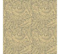 100% Cotton Digital Fabric William Morris Larkspur Leaves Floral Flower (Sold Per Half Metre) (Grey)