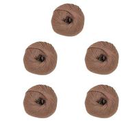 100% Cotton Double Knitting Yarn - Soft, Matte Finish - Lightweight & Breathable - Ideal for Garments, Baby & Accessories - 5 x 50g Balls - Simply Cotton DK 822 Seed