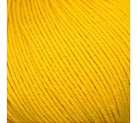 100% Cotton Double Knitting Yarn - Soft, Matte Finish - Lightweight & Breathable - Ideal for Summer Garments, Baby Items & Accessories - 50g - Simply Cotton DK 509 Cowslip